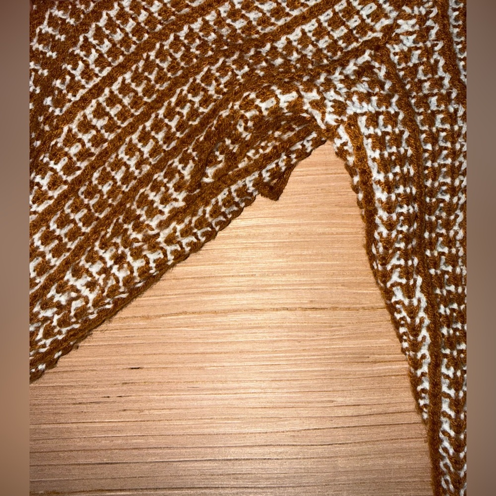 Olive & Oak Brown and Cream Knit Cardigan - Picture 7 of 8